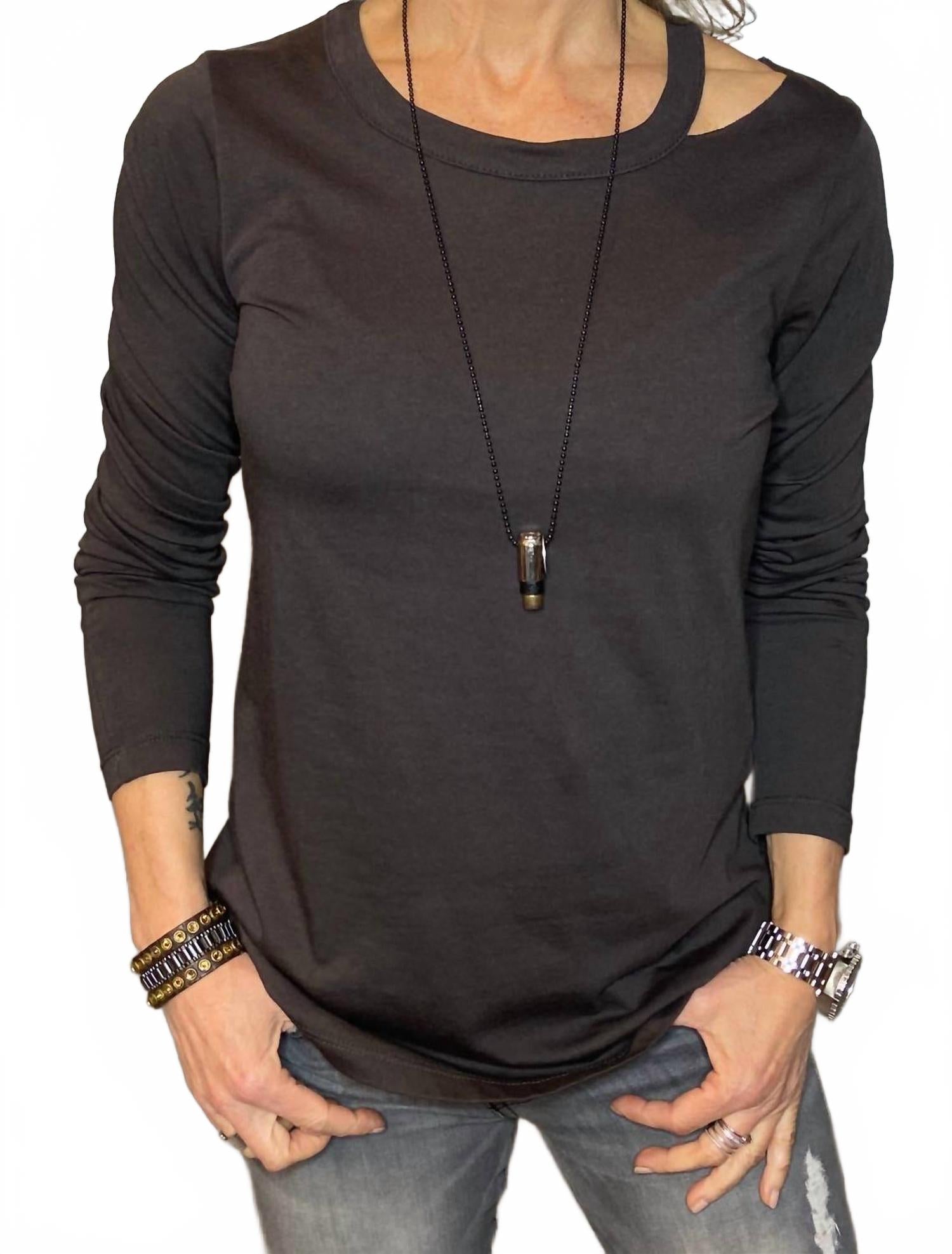 Chaser Футболка с длинными рукавами и вырезом на плечах, цвет Union Black
Chaser Футболка с длинными рукавами и вырезом на плечах, цвет Union Black