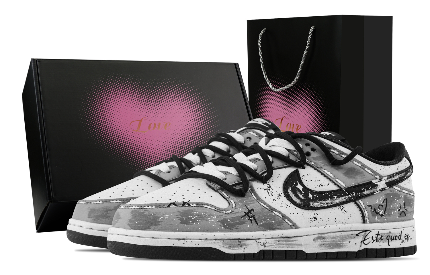 Nike Данк Фридом Стрит, противоскользящие устойчивые к истиранию низкие скейтбордские кроссовки унисекс с коробкой в виде сердца, серые, цвет Gray
Nike Данк Фридом Стрит, противоскользящие устойчивые к истиранию низкие скейтбордские кроссовки унисекс с коробкой в виде сердца, серые, цвет Gray