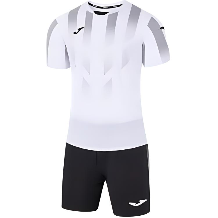 Футболка и шорты для футбола Joma, комплект (белый+черный)
Футболка и шорты для футбола Joma, комплект (белый+черный)