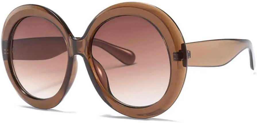 Винтажные большие круглые солнцезащитные очки 2027 года для женщин, коричневый градиент, увеличенного размера, модные женские зеркальные прозрачные очки MTZJH, D5
Винтажные большие круглые солнцезащитные очки 2027 года для женщин, коричневый градиент, увеличенного размера, модные женские зеркальные прозрачные очки MTZJH, D5