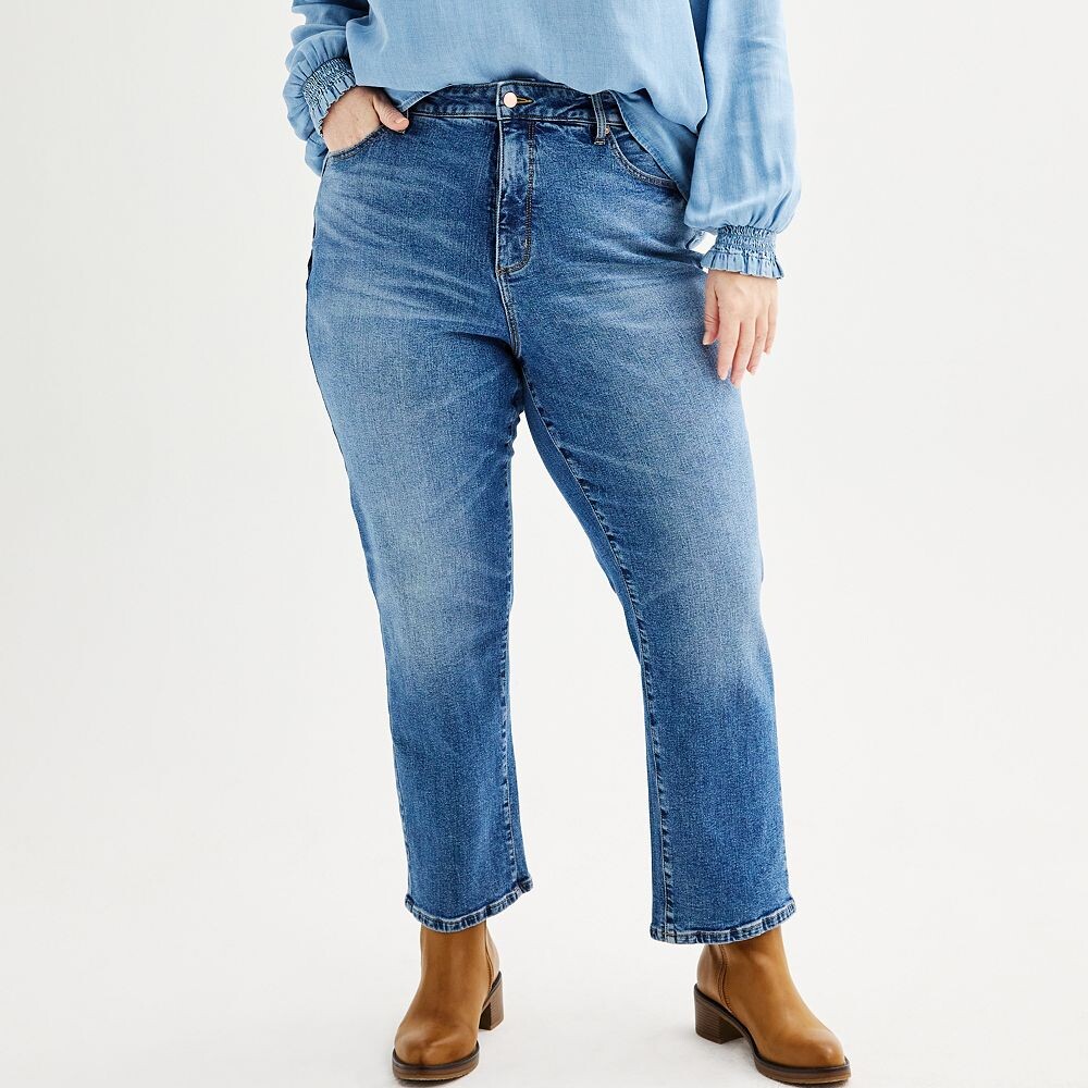 Прямые джинсы Sonoma Goods For Life больших размеров с высокой посадкой, цвет Med Wash
Прямые джинсы Sonoma Goods For Life больших размеров с высокой посадкой, цвет Med Wash