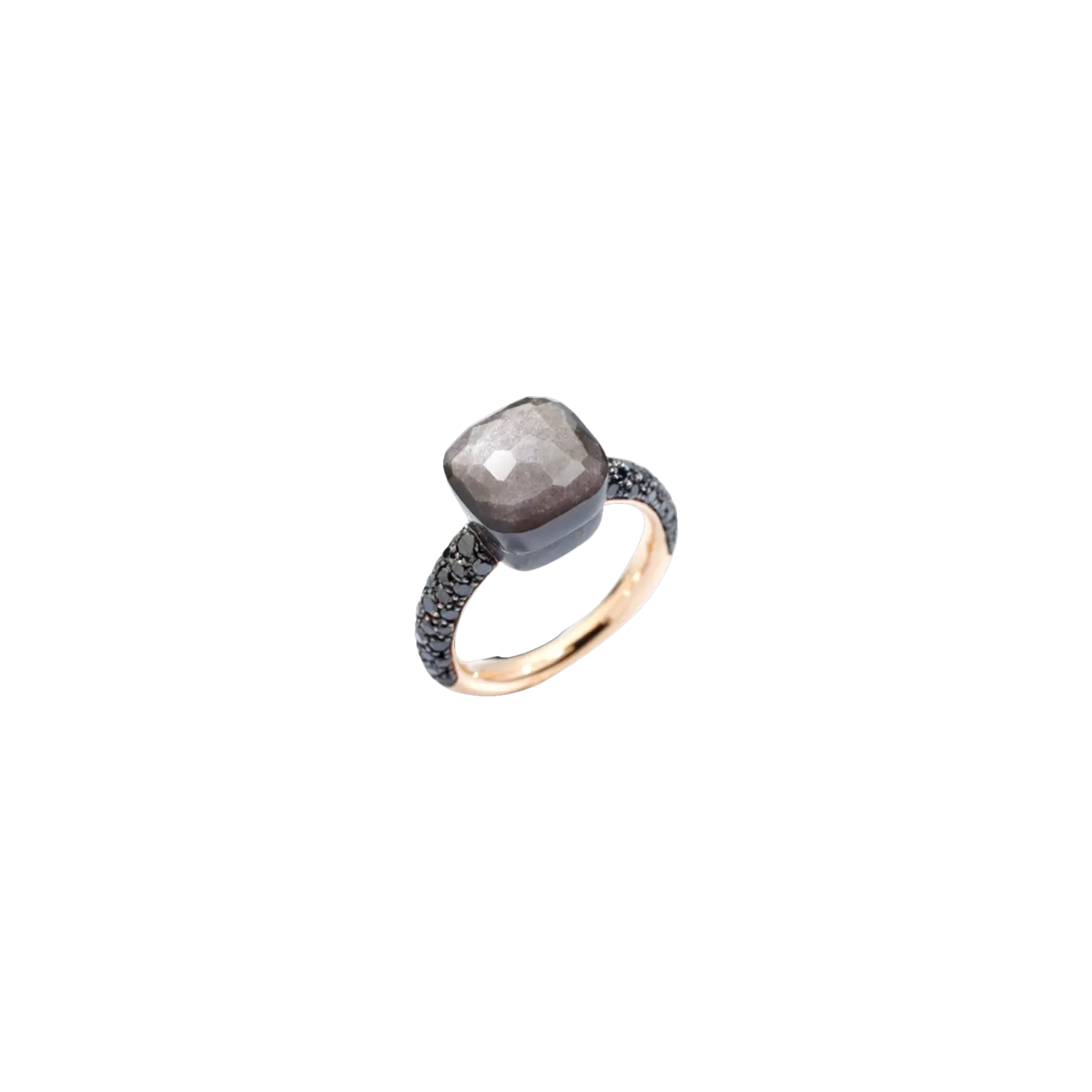 Кольцо Pomellato из розового золота и титана с обсидианом и черными бриллиантами
Кольцо Pomellato из розового золота и титана с обсидианом и черными бриллиантами