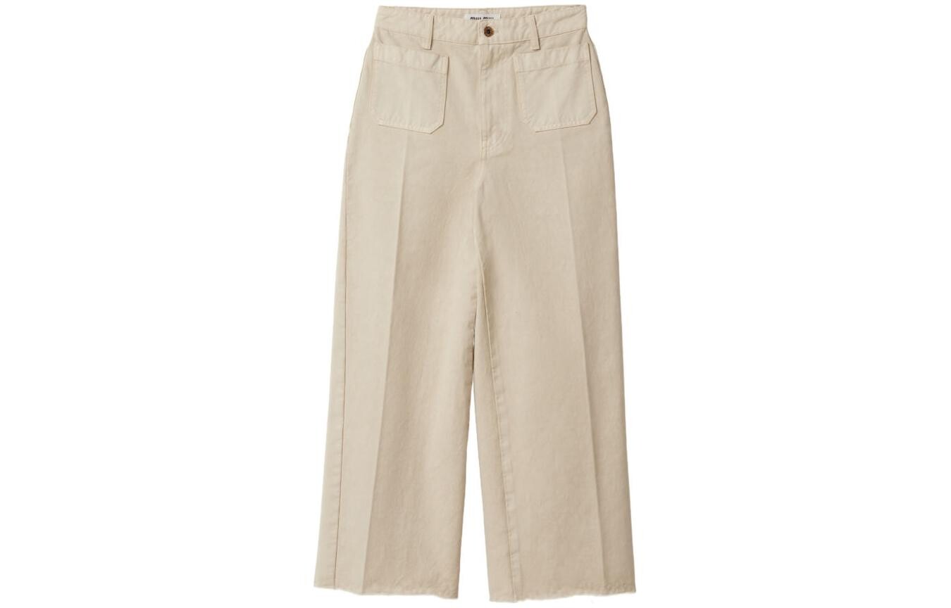 Повседневные брюки женские меловые белые Miu Miu
Повседневные брюки женские меловые белые Miu Miu