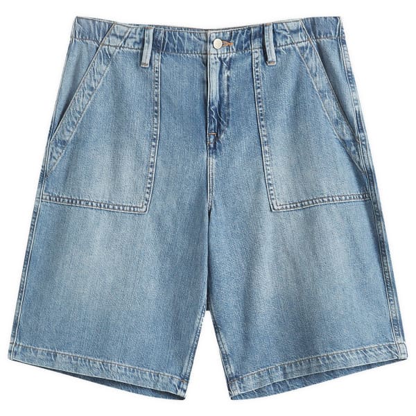 Легкие льняные шорты-бермуды Good American, индиго
Легкие льняные шорты-бермуды Good American, индиго