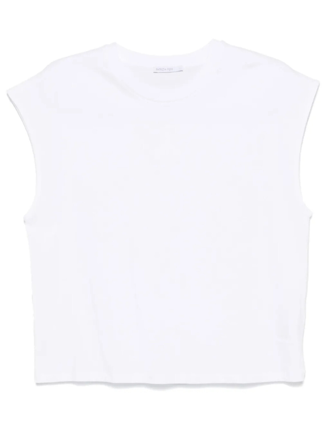 Футболка Patrizia Pepe с вышитым логотипом, белый 
Футболка Patrizia Pepe с вышитым логотипом, белый