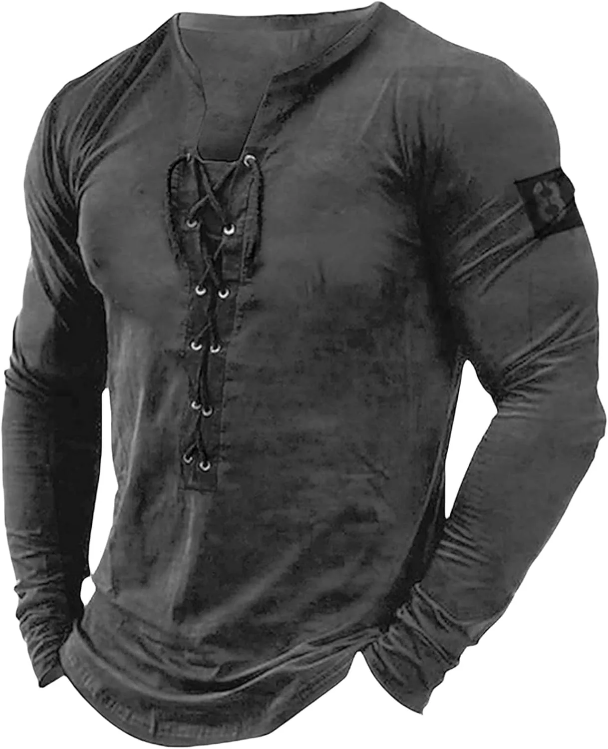 Мужская футболка Henley с эффектом поношенности evzosrz
Мужская футболка Henley с эффектом поношенности evzosrz