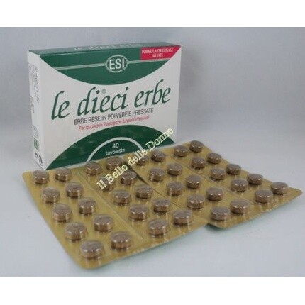 Десять трав для пищеварения и кишечника слабительное 40 таблеток без глютена Esi
Десять трав для пищеварения и кишечника слабительное 40 таблеток без глютена Esi