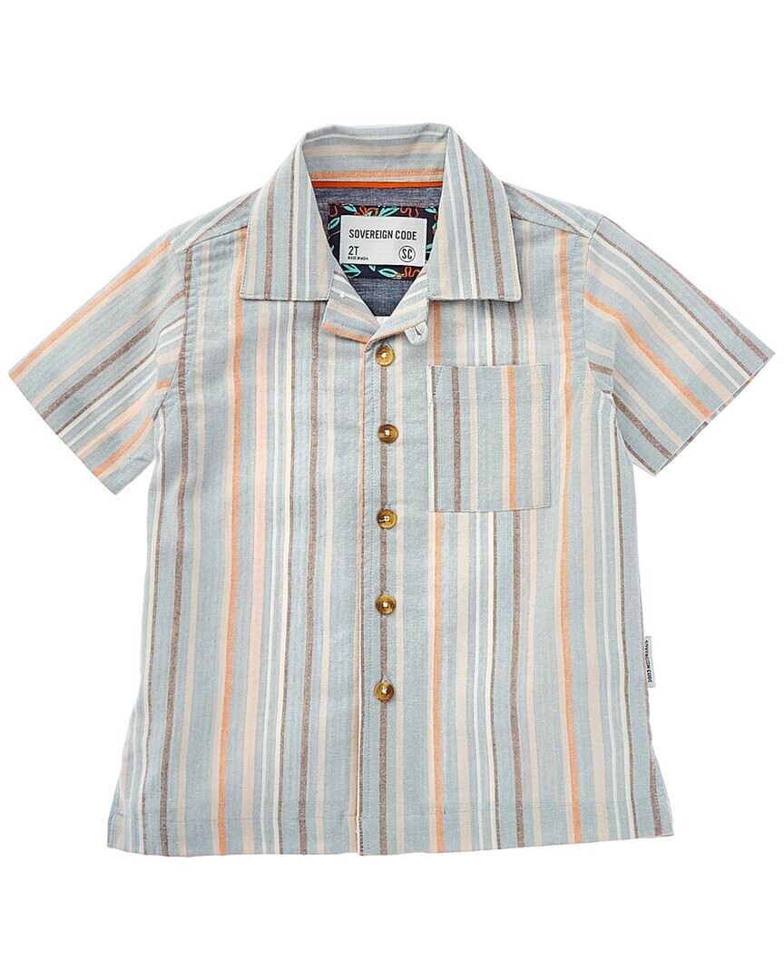 Рубашка на пуговицах из жатого хлопка в полоску Sovereign Code Tour, синий
Рубашка на пуговицах из жатого хлопка в полоску Sovereign Code Tour, синий