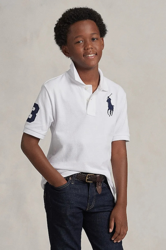 Детское хлопковое поло Polo Ralph Lauren, белый
Детское хлопковое поло Polo Ralph Lauren, белый