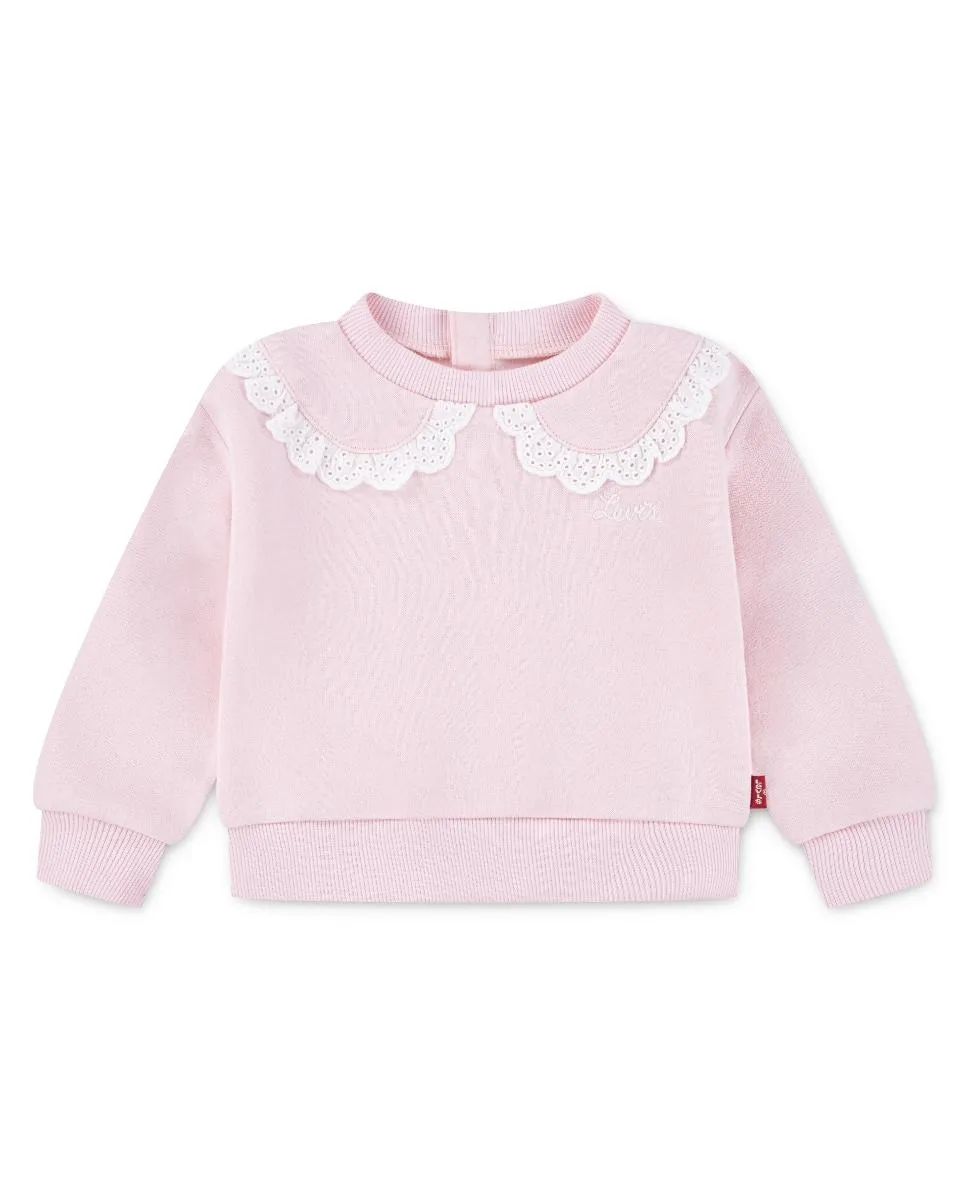 Футболка с круглым вырезом и свободным кроем с воротником Питера Пэна для маленькой девочки Levi's, розовый
Футболка с круглым вырезом и свободным кроем с воротником Питера Пэна для маленькой девочки Levi's, розовый