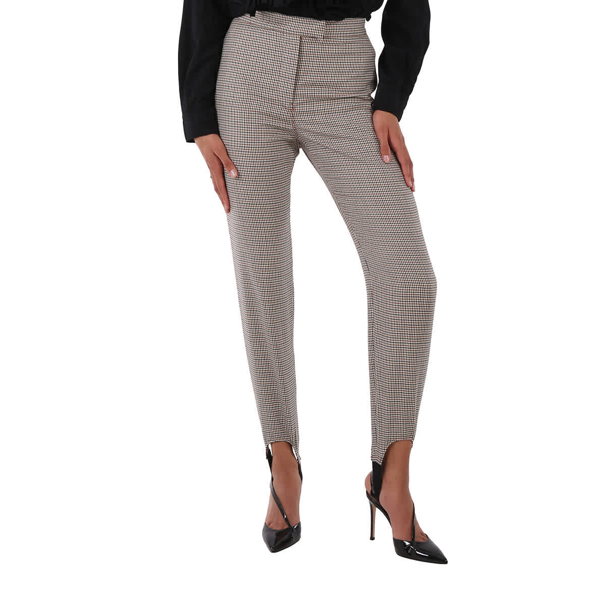 Брюки-джодхпуры Burberry из эластичной шерсти в клетку «гусиная лапка» антично-желтого цвета
Брюки-джодхпуры Burberry из эластичной шерсти в клетку «гусиная лапка» антично-желтого цвета