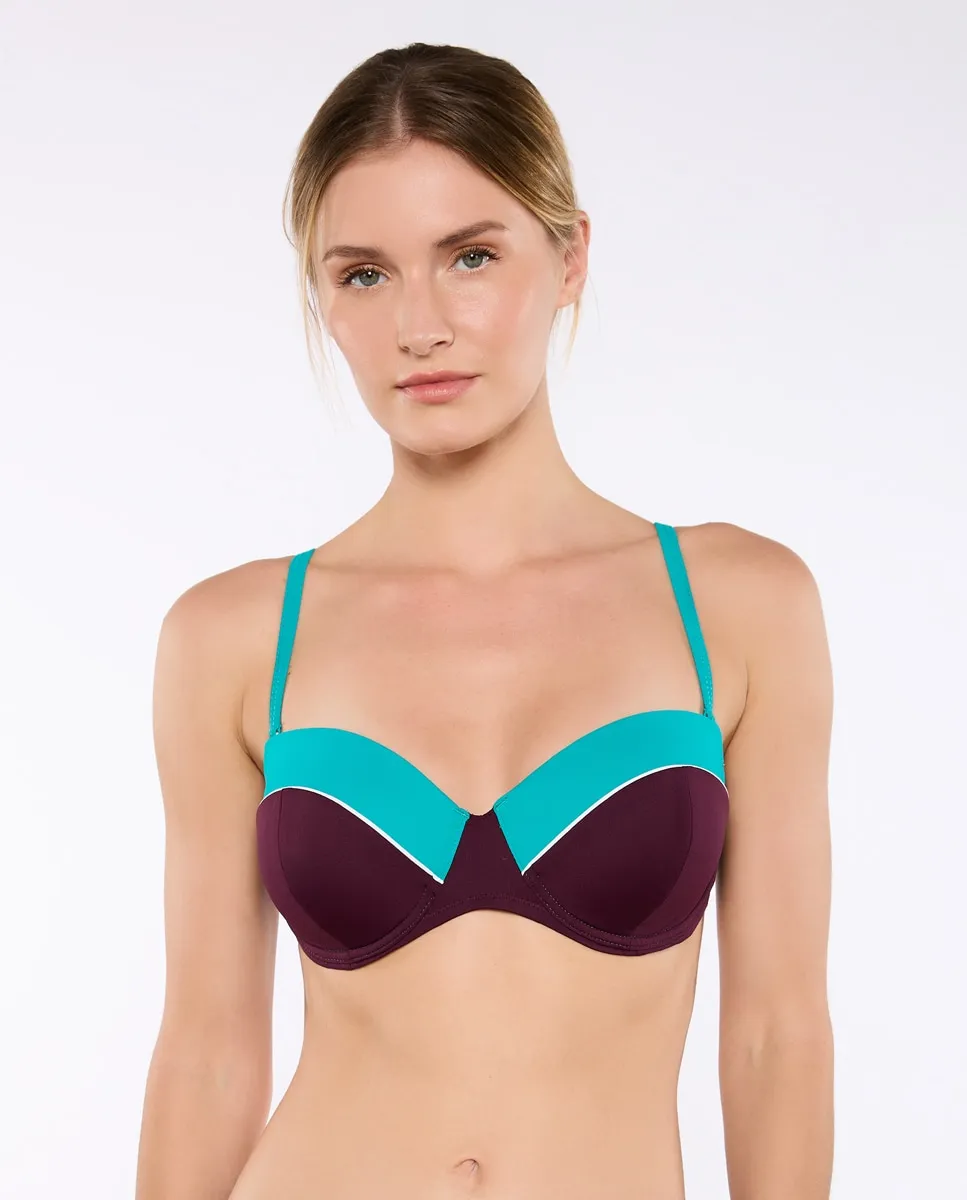 Бюстгальтер бикини LAIS Bando на косточках, чашка C, со съемными бретелями Red Point, голубой
Бюстгальтер бикини LAIS Bando на косточках, чашка C, со съемными бретелями Red Point, голубой