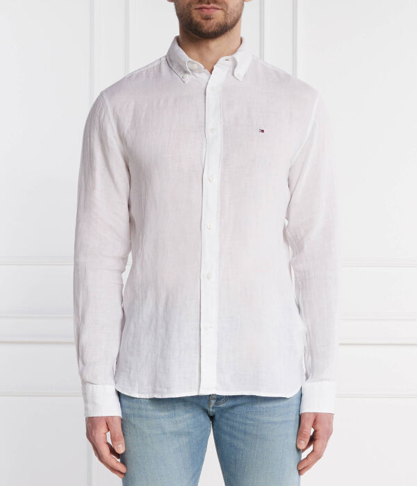 Льняная рубашка пигментно окрашенная Regular fit Tommy Hilfiger, белый
Льняная рубашка пигментно окрашенная Regular fit Tommy Hilfiger, белый