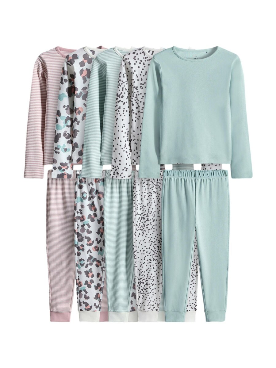 Пижама The Set, мятный/темно-розовый/натуральный белый
Пижама The Set, мятный/темно-розовый/натуральный белый