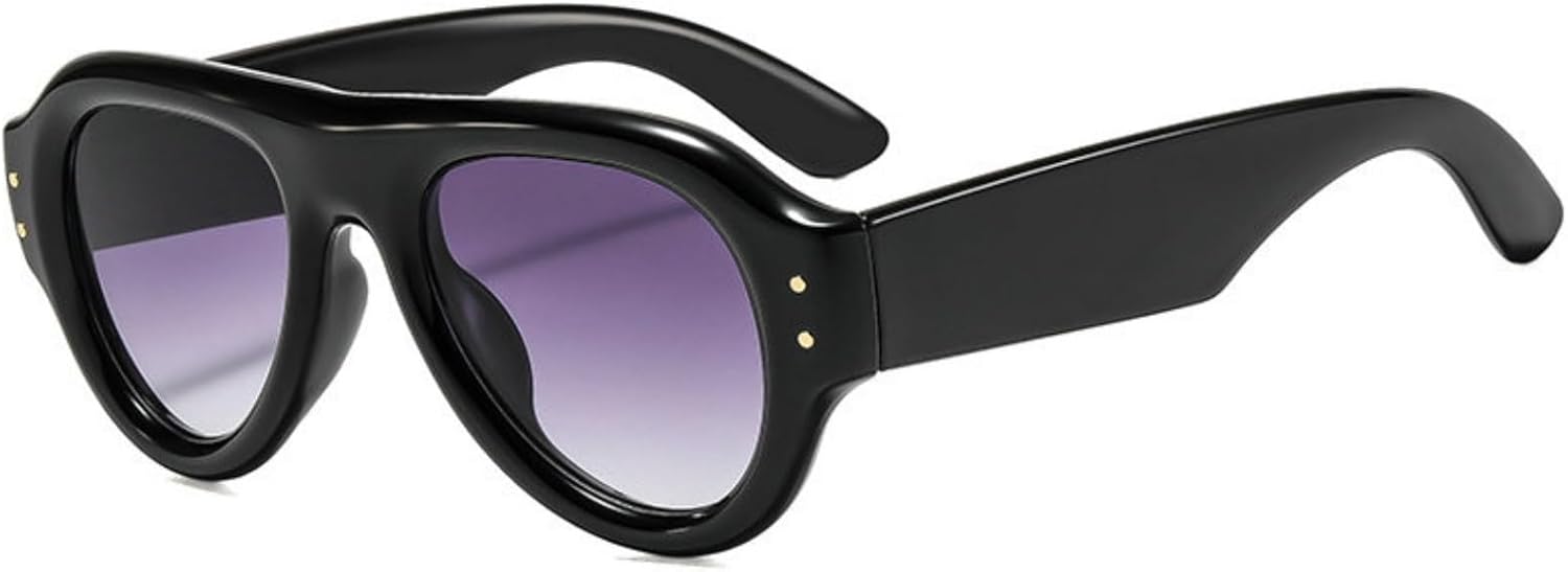 Willochra Милые модные солнцезащитные очки-пилот для женщин, защита от УФ-излучения UV400, ретро-стиль, заклепки, градиентный дизайн, модные мужские круглые солнцезащитные очки, C8
Willochra Милые модные солнцезащитные очки-пилот для женщин, защита от УФ-излучения UV400, ретро-стиль, заклепки, градиентный дизайн, модные мужские круглые солнцезащитные очки, C8