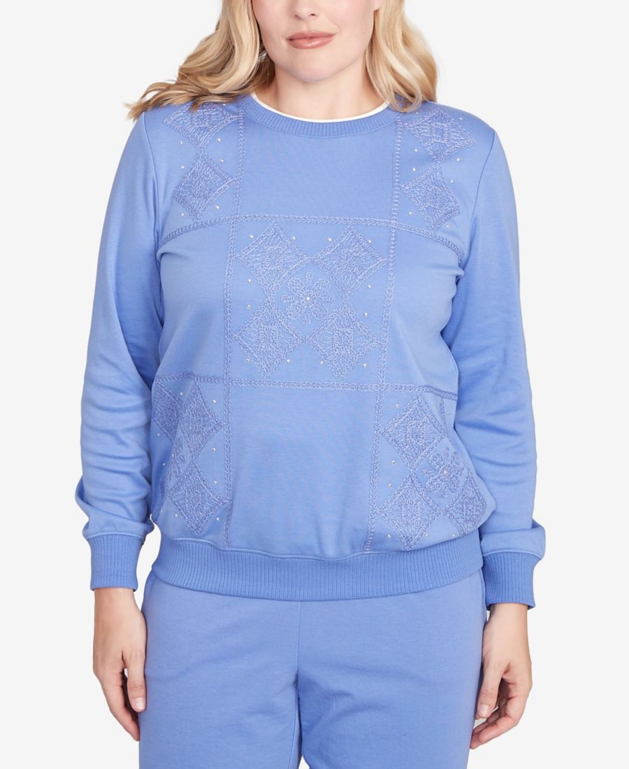 Женская повседневная блузка с длинными рукавами и вышивкой в стиле пэчворк Alfred Dunner, Iris
Женская повседневная блузка с длинными рукавами и вышивкой в стиле пэчворк Alfred Dunner, Iris