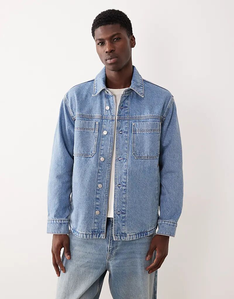 Джинсовая куртка Abercrombie & Fitch в цвете «средний синий»
Джинсовая куртка Abercrombie & Fitch в цвете «средний синий»