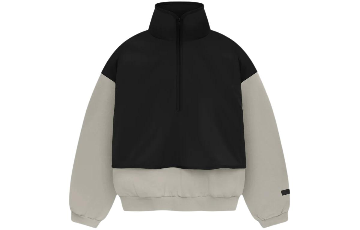 Детский свитер с воротником-стойкой из флиса и нейлона Fear Of God Essentials, серый/черный
Детский свитер с воротником-стойкой из флиса и нейлона Fear Of God Essentials, серый/черный