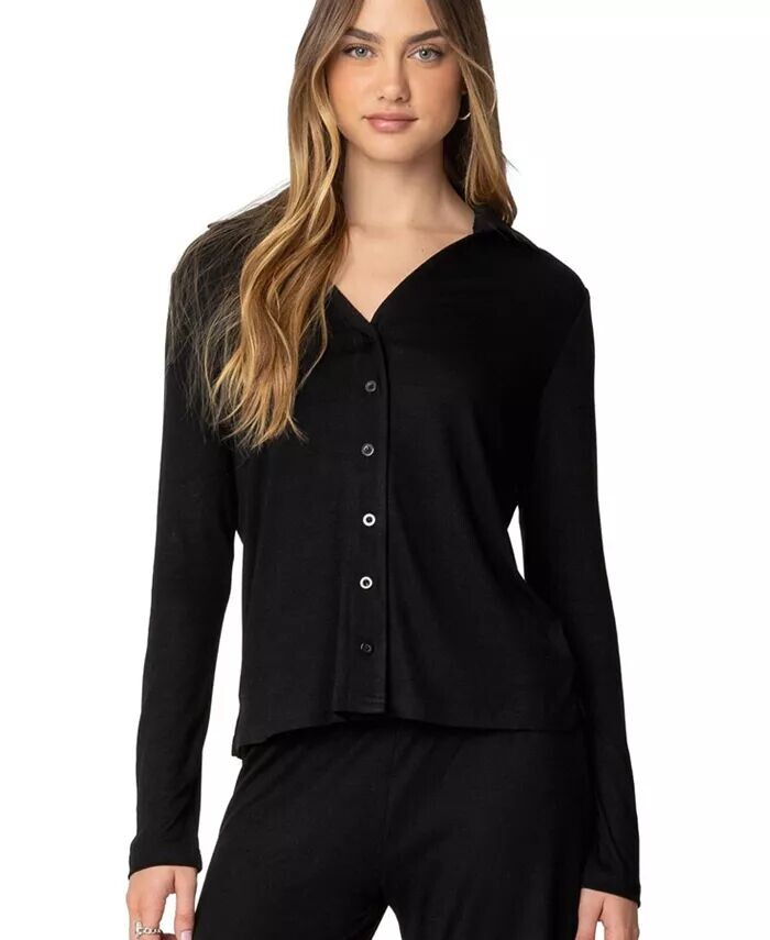 Женский топ Justina на пуговицах Edikted, черный
Женский топ Justina на пуговицах Edikted, черный