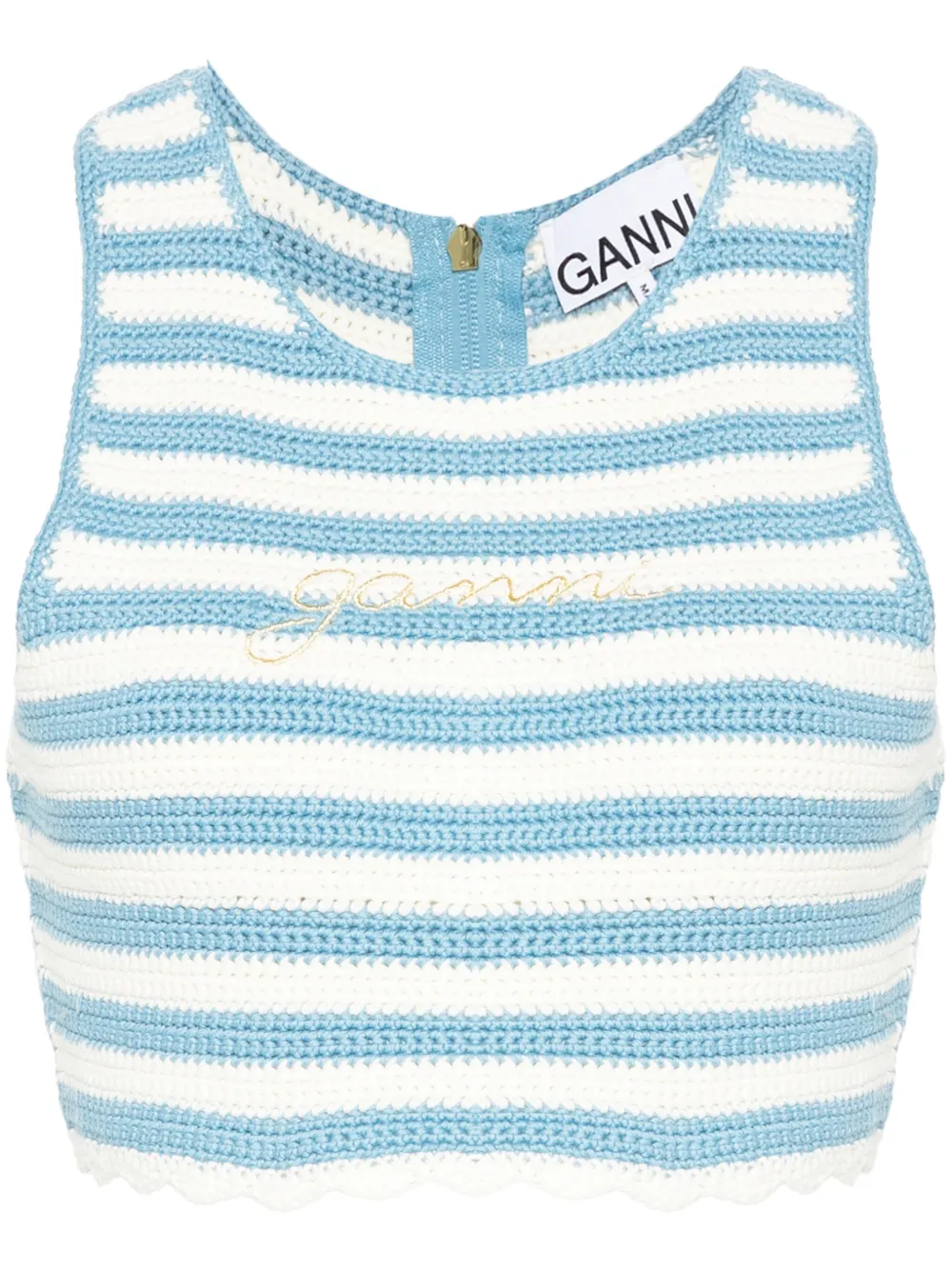 Топ в полоску GANNI, синий
Топ в полоску GANNI, синий
