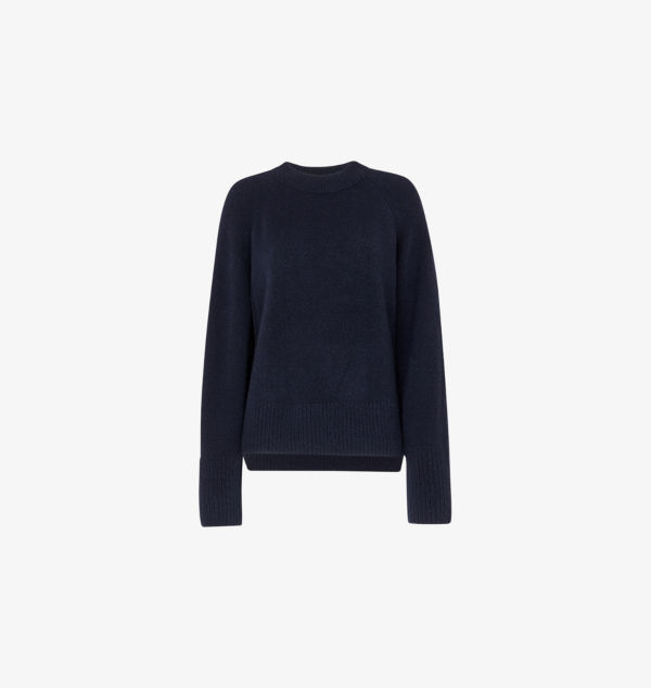 Вязаный джемпер из смеси шерсти с боковыми разрезами Whistles, синий
Вязаный джемпер из смеси шерсти с боковыми разрезами Whistles, синий