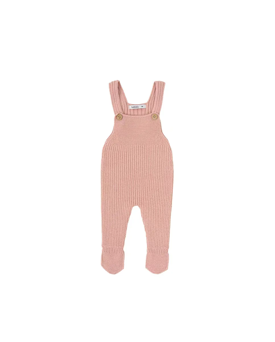 Вязаный комбинезон для девочки на пуговицах BABIDÚ, розовый
Вязаный комбинезон для девочки на пуговицах BABIDÚ, розовый