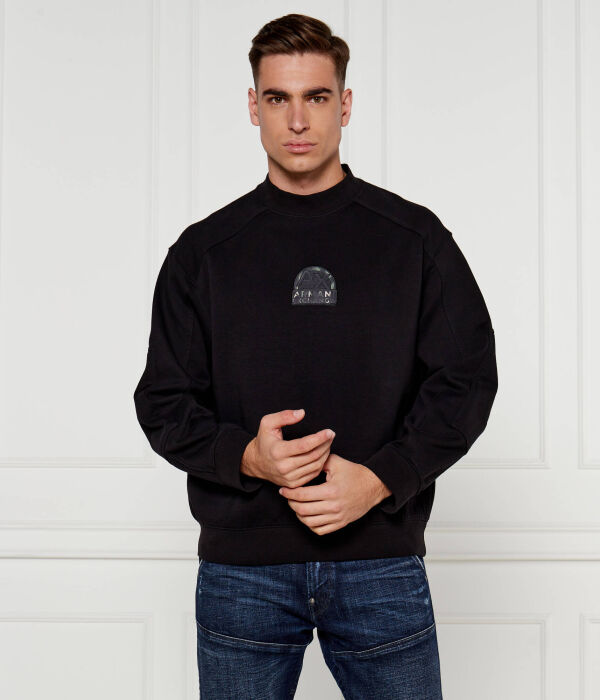 Свитшот мужской Armani Exchange с нашивкой, черный 
Свитшот мужской Armani Exchange с нашивкой, черный