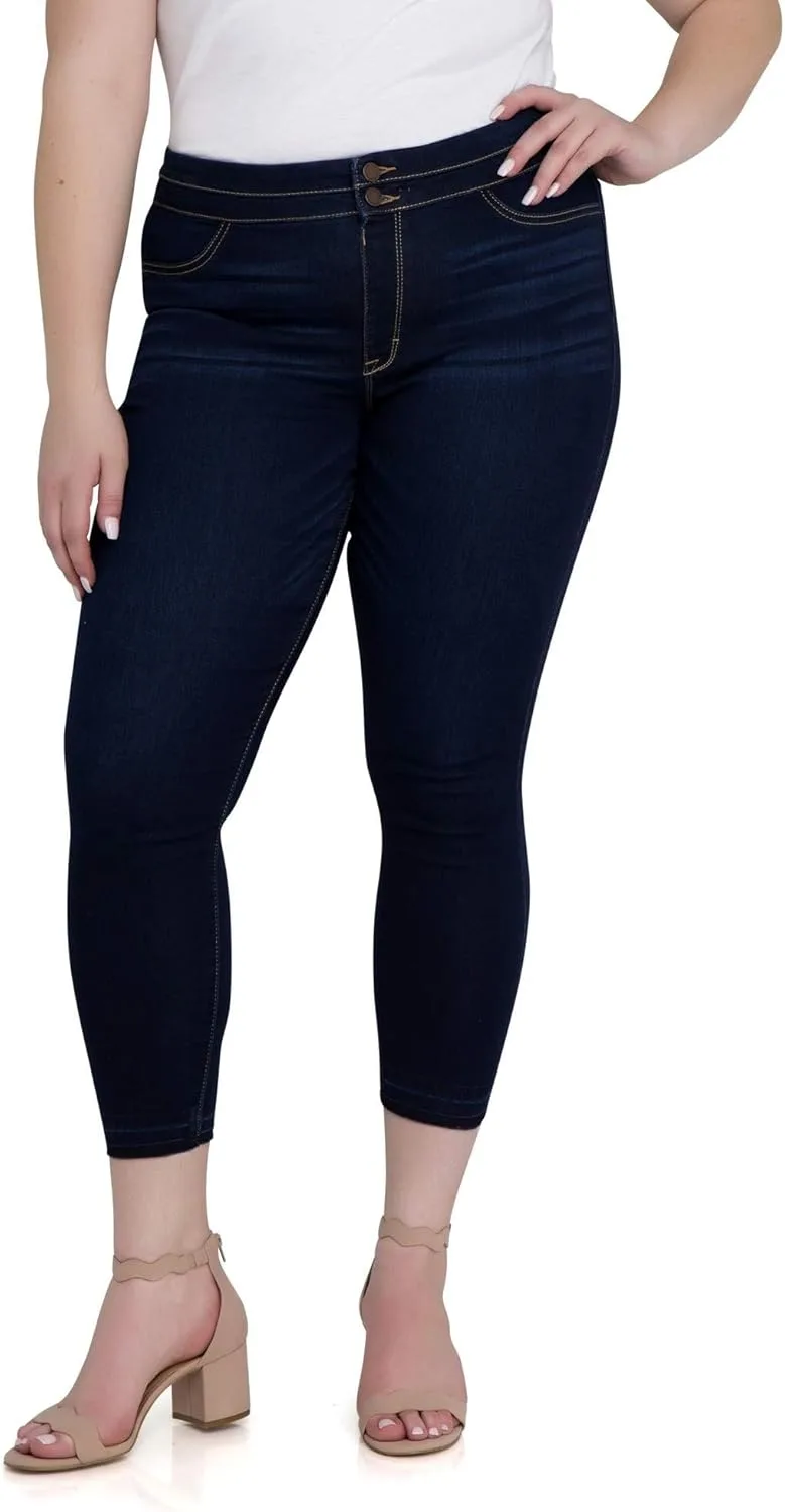 Jordade Women's Plus Double Stack Ankle Jean Jeggings, Plus Fit (Dark Enzyme Wash) Jordache
Jordade Women's Plus Double Stack Ankle Jean Jeggings, Plus Fit (Dark Enzyme Wash) Jordache