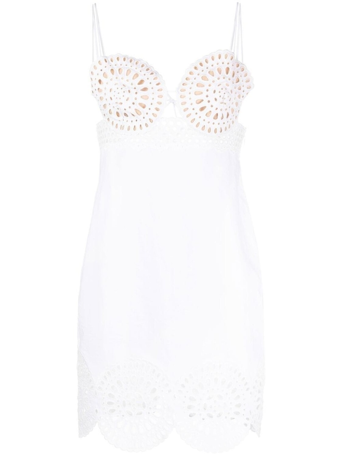 Stella McCartney платье с вырезами, белый
Stella McCartney платье с вырезами, белый