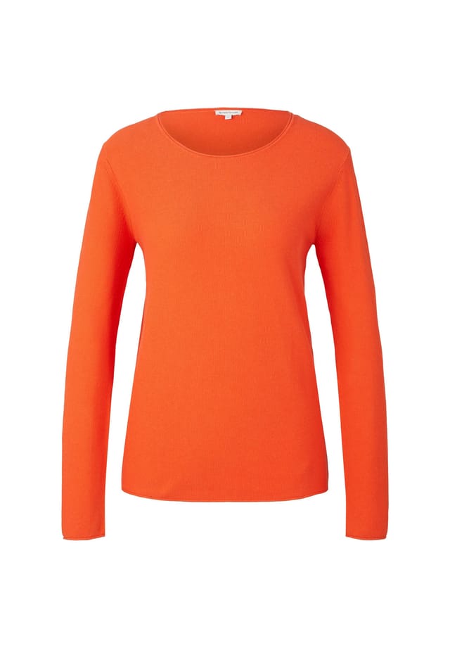 Свитер однотонный вязаный свитер с круглым вырезом стандартного кроя Tom Tailor, красный
Свитер однотонный вязаный свитер с круглым вырезом стандартного кроя Tom Tailor, красный