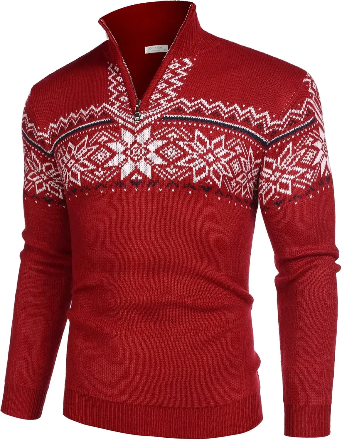 COOFANDY мужской поло-свитер с молнией на четверть
COOFANDY мужской поло-свитер с молнией на четверть