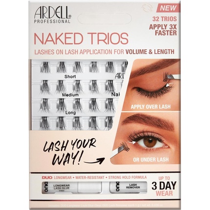 Naked Lashes Trios Kit Отдельные накладные ресницы Ardell
Naked Lashes Trios Kit Отдельные накладные ресницы Ardell