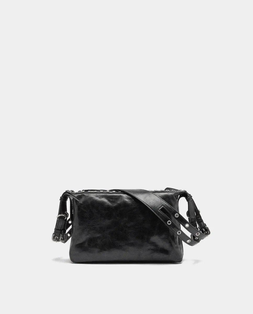 Средняя сумка через плечо с заклепками и застежкой на молнии, однотонная с эффектом кракелюра Parfois, черный
Средняя сумка через плечо с заклепками и застежкой на молнии, однотонная с эффектом кракелюра Parfois, черный