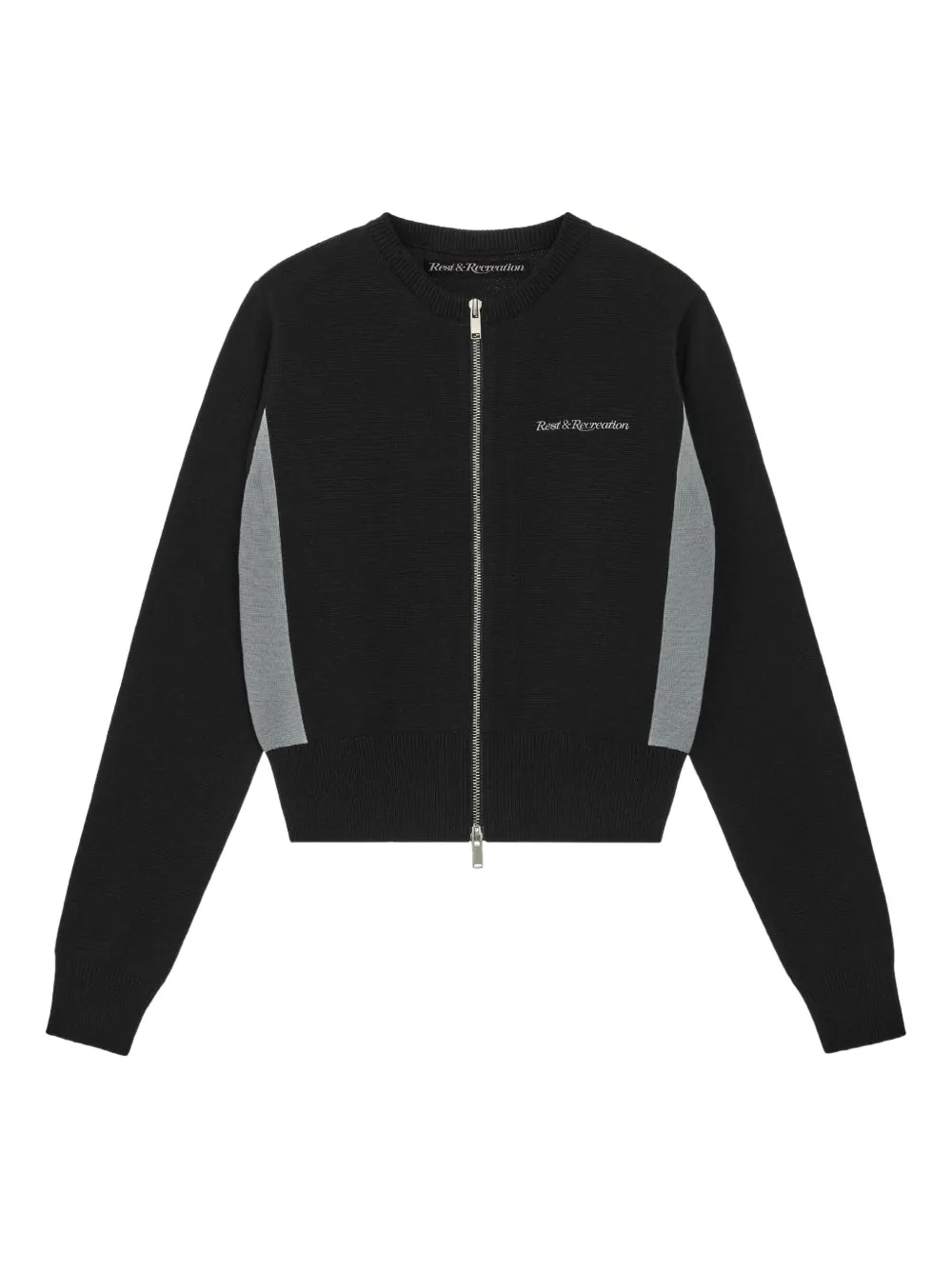 Кардиган на молнии с круглым вырезом Rest&Recreation, черный
Кардиган на молнии с круглым вырезом Rest&Recreation, черный
