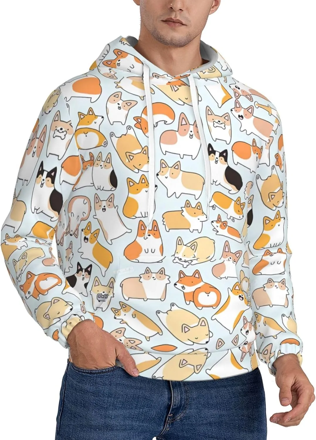 Мужская флисовая толстовка с капюшоном, черная, с принтом собаки и карманом SamLng
Мужская флисовая толстовка с капюшоном, черная, с принтом собаки и карманом SamLng