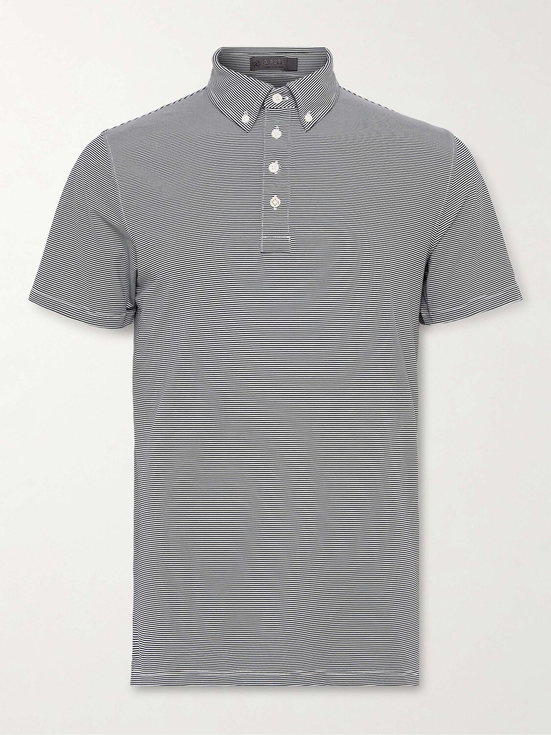 Рубашка-поло для гольфа Feeder с воротником на пуговицах в полоску из тех-пике G/FORE, нави
Рубашка-поло для гольфа Feeder с воротником на пуговицах в полоску из тех-пике G/FORE, нави