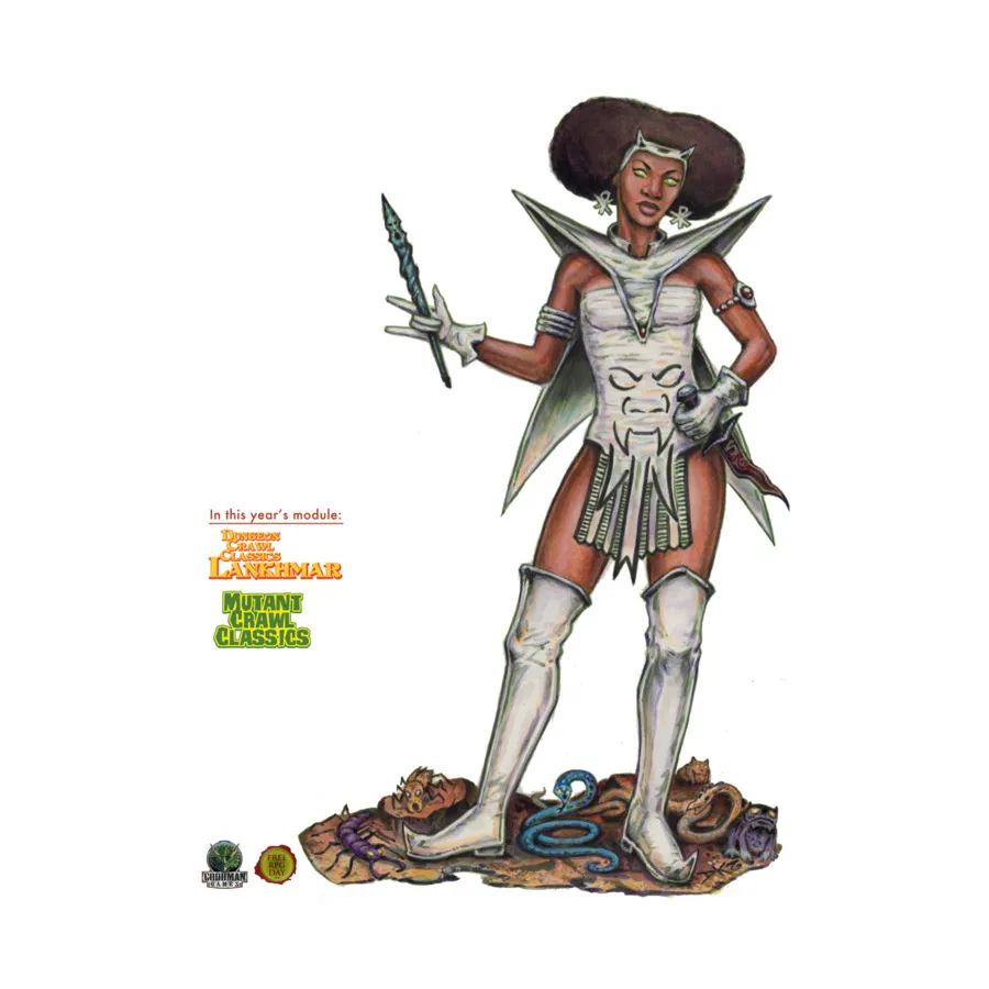 Lankhmar/Mutant Crawl Classics (Free RPG Day 2016) - Cover D, Dungeon Crawl Classics Role Playing Games - Adventures, мягкая обложка
Lankhmar/Mutant Crawl Classics (Free RPG Day 2016) - Cover D, Dungeon Crawl Classics Role Playing Games - Adventures, мягкая обложка