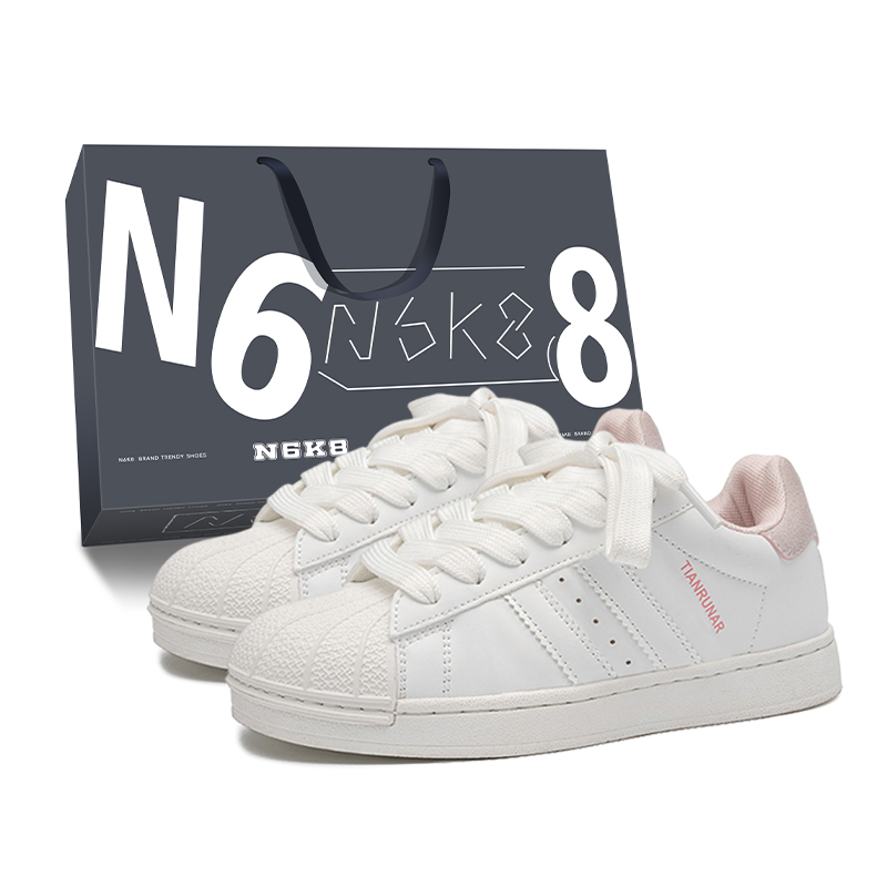 N6K8 Антискользящие износостойкие низкие скейтерские кроссовки унисекс бело-розовые, цвет White Pink
N6K8 Антискользящие износостойкие низкие скейтерские кроссовки унисекс бело-розовые, цвет White Pink