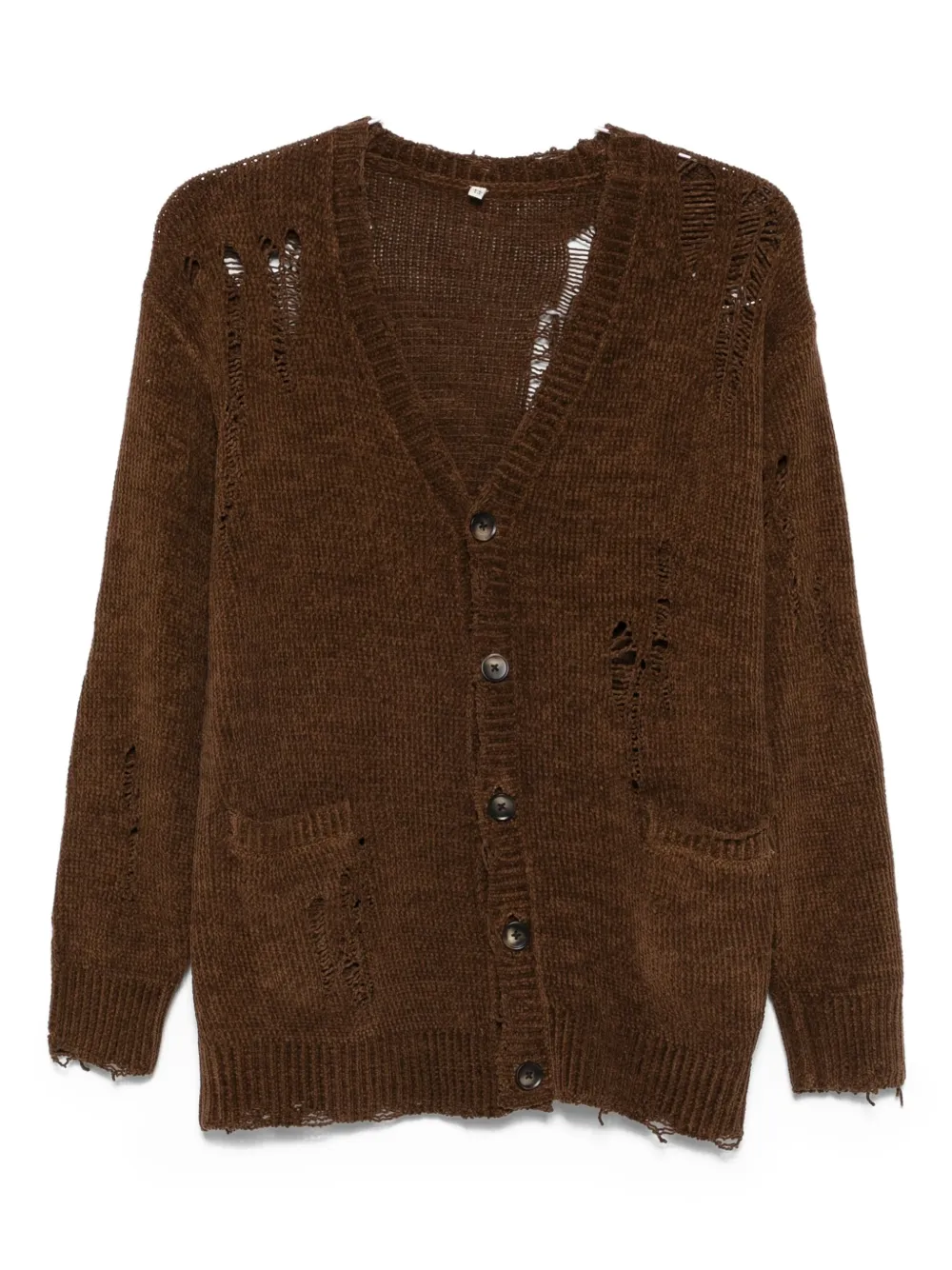 Кардиган Boyfriend с эффектом потертости R13, коричневый
Кардиган Boyfriend с эффектом потертости R13, коричневый