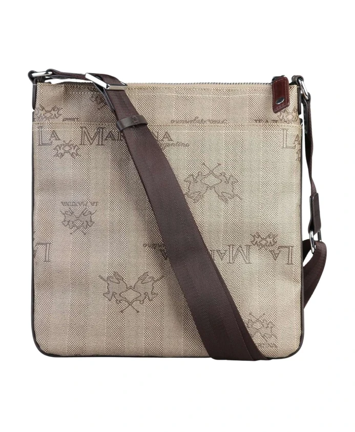 Бежевая сумка через плечо с кожаными вставками La Martina, бежевый
Бежевая сумка через плечо с кожаными вставками La Martina, бежевый