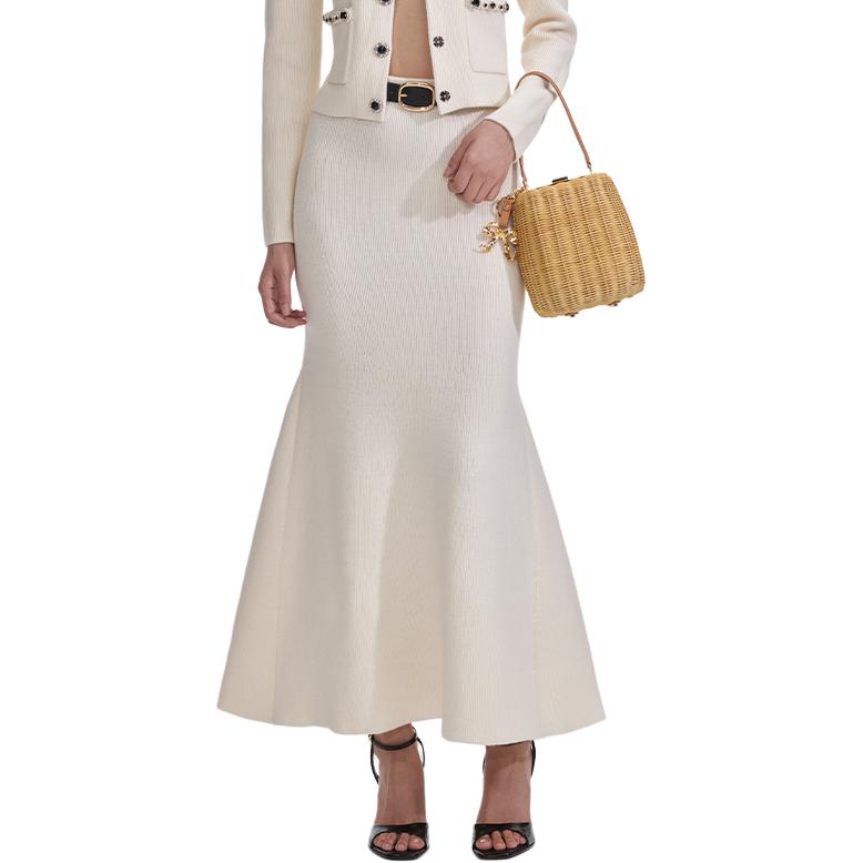 Self-portrait Женская повседневная длинная юбка с автопортретом Ivory White
Self-portrait Женская повседневная длинная юбка с автопортретом Ivory White