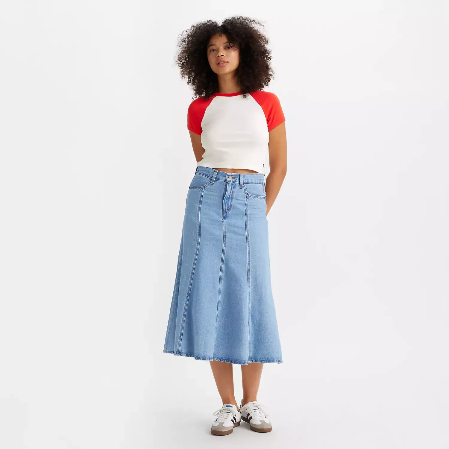 Приталенная и расклешенная юбка Levi's, цвет I Will - Medium Wash
Приталенная и расклешенная юбка Levi's, цвет I Will - Medium Wash