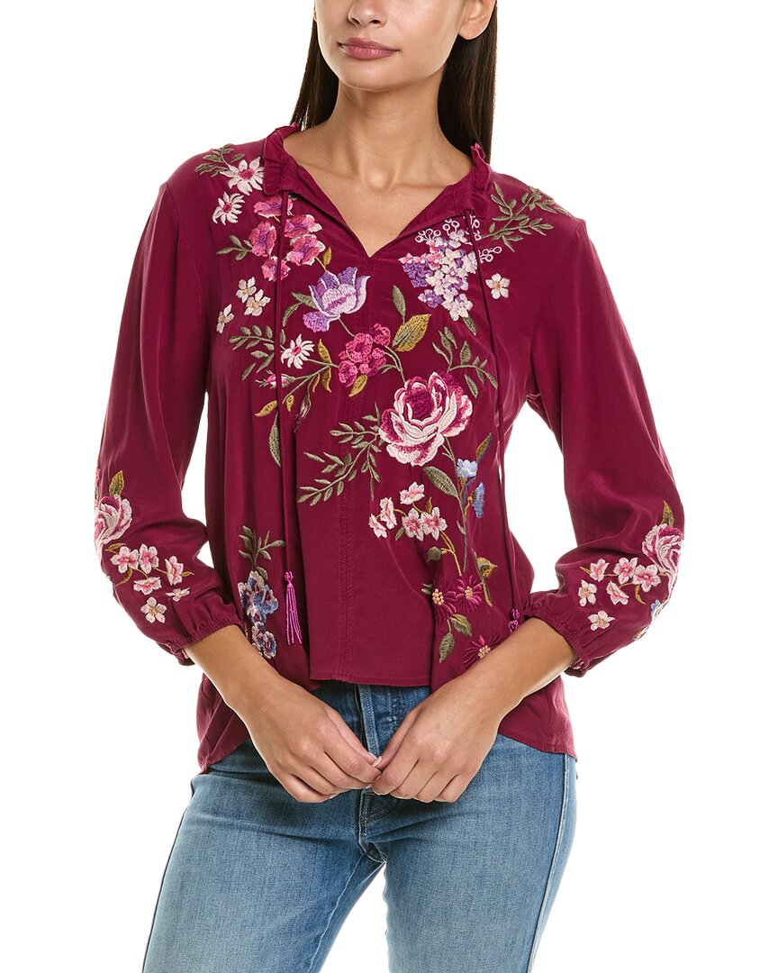 Джонни Уос Филд Шелковая блузка Johnny Was, фиолетовый
Джонни Уос Филд Шелковая блузка Johnny Was, фиолетовый