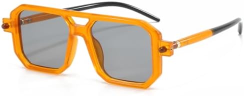 Винтажные квадратные солнцезащитные очки с двойной дужкой, модные, модель 2026 года, зеркало в виде пудинга из тофу, уличная фотосессия, плоское зеркало, женские MTZJH, Orange Grey
Винтажные квадратные солнцезащитные очки с двойной дужкой, модные, модель 2026 года, зеркало в виде пудинга из тофу, уличная фотосессия, плоское зеркало, женские MTZJH, Orange Grey