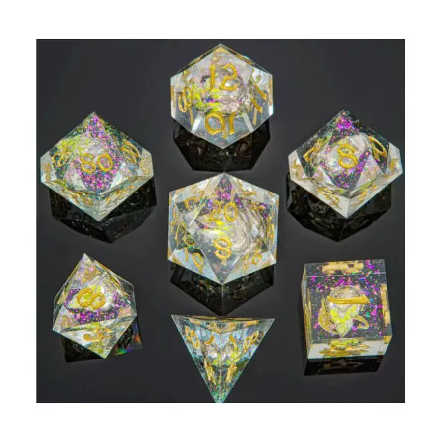 Набор Sharp Edge Poly (7) — металлические черепа, Dice & Accessories (HYMGHO Dice)
Набор Sharp Edge Poly (7) — металлические черепа, Dice & Accessories (HYMGHO Dice)