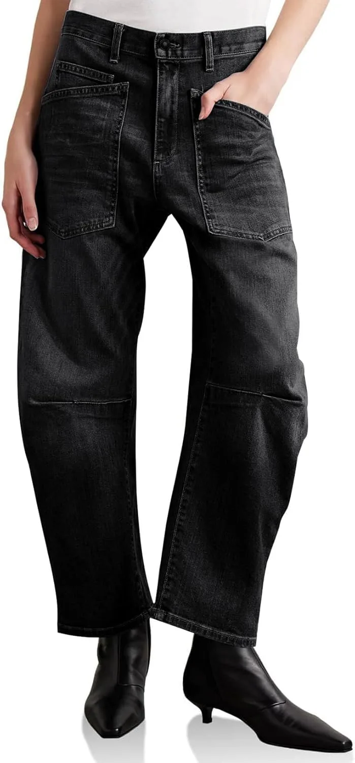 Женские мешковатые карго джинсы utcoco с высокой талией и карманами
Женские мешковатые карго джинсы utcoco с высокой талией и карманами