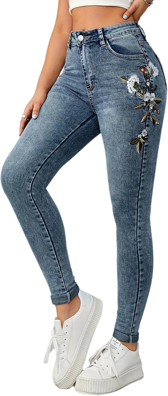 Женские джинсы Vintage с цветочной вышивкой QLAUYIOE
Женские джинсы Vintage с цветочной вышивкой QLAUYIOE