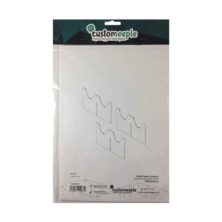 Вставные разделители IXENO — 3 двойных разделителя, Tray Inserts (Customeeple)
Вставные разделители IXENO — 3 двойных разделителя, Tray Inserts (Customeeple)