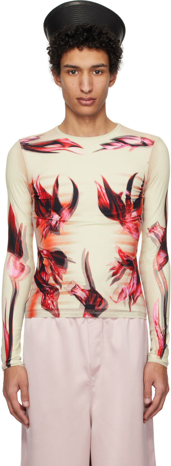 Футболка с разноцветным цветочным принтом и эффектом морфинга тела Jean Paul Gaultier
Футболка с разноцветным цветочным принтом и эффектом морфинга тела Jean Paul Gaultier