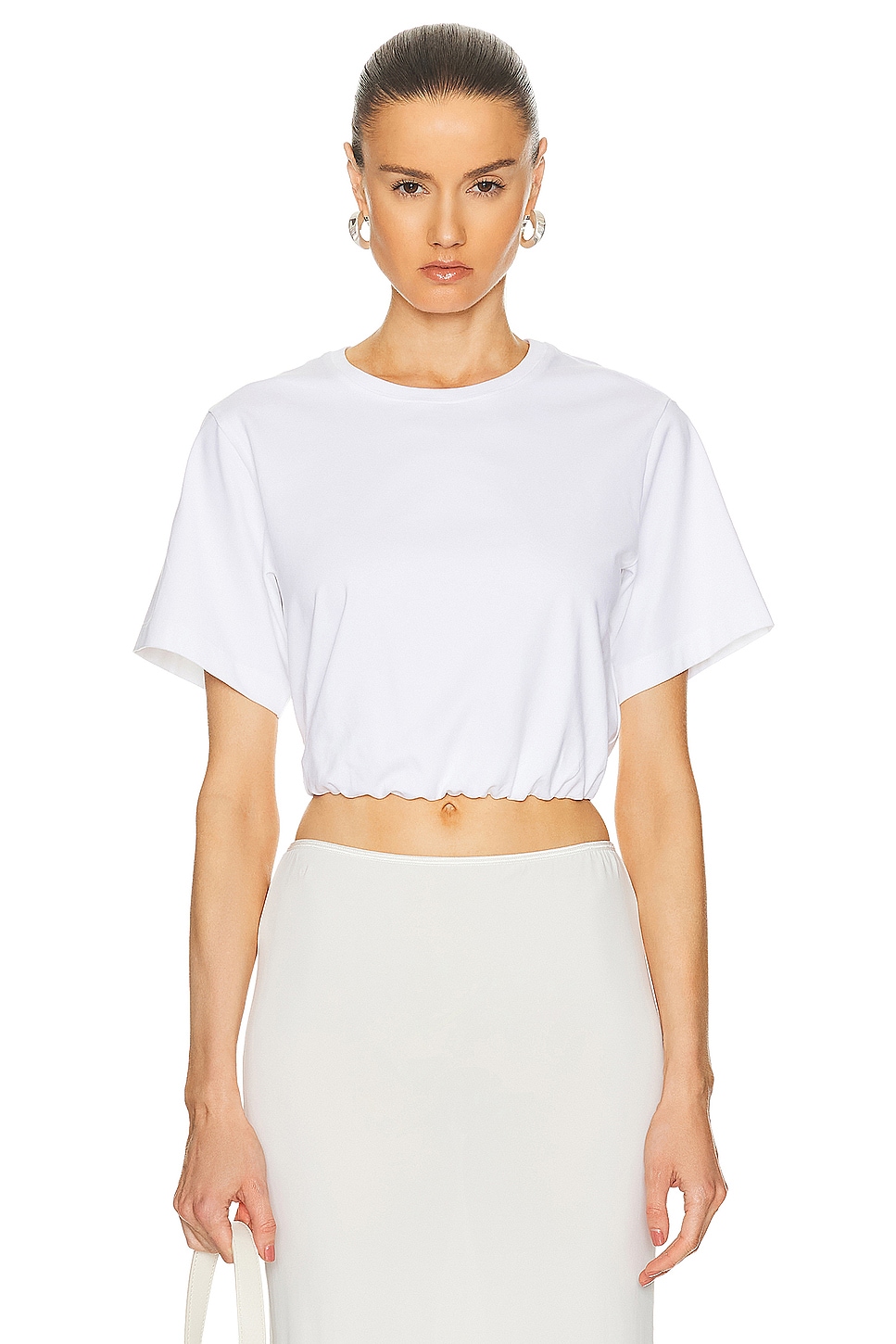 Jojo Футболка Cropped Футболка Simkhai, White
Jojo Футболка Cropped Футболка Simkhai, White